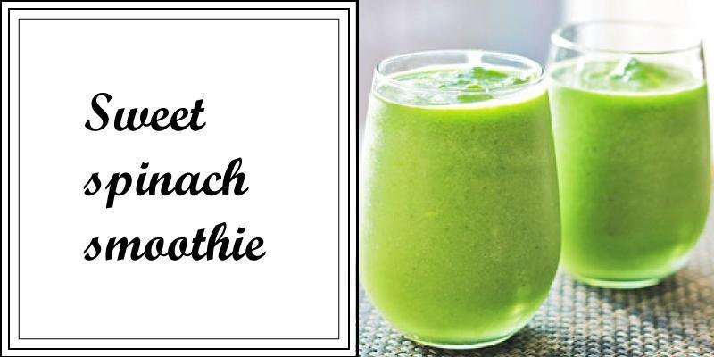 sweet spinach smoothie